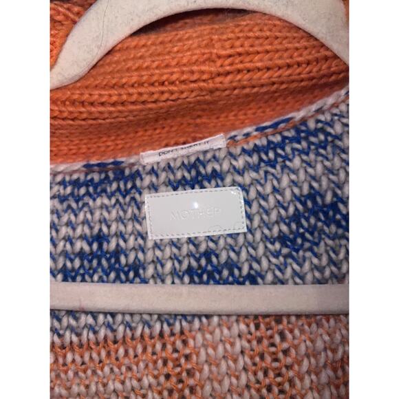 MOTHER || Fringe Alpaca Cardigan Orange Multicolor Size S MSR… - Picture 5 of 8